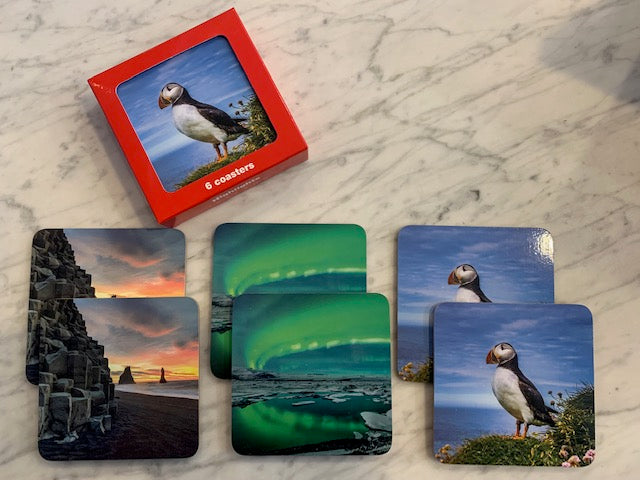 Icelandic Landscapes and Wildlife Coasters Icelandic Landscapes and Wildlife Coasters